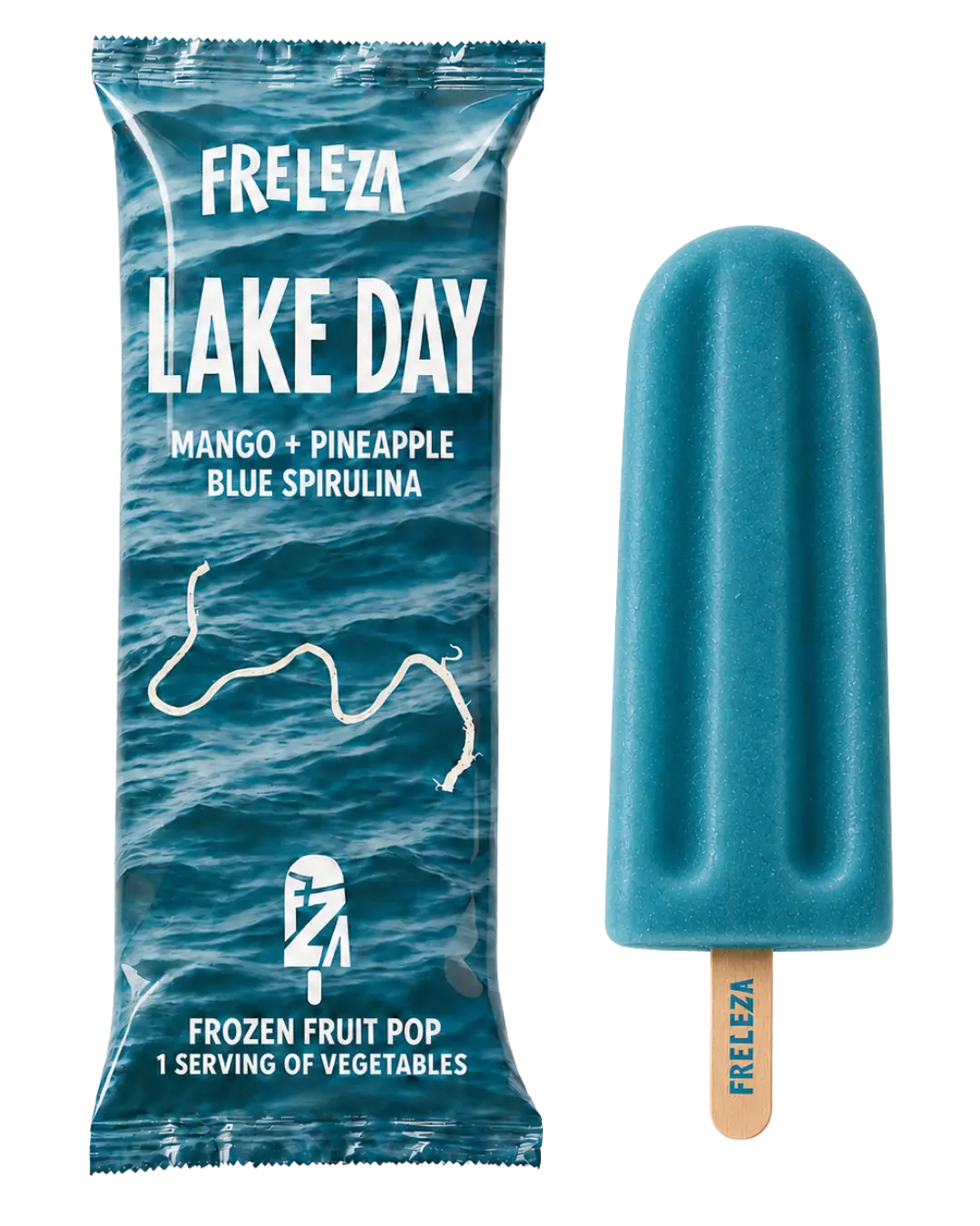 Lake Day Freleza pop and packaging